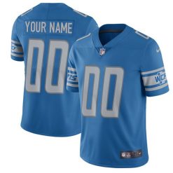 Maillot NFL Detroit Lions Personnalisé Bleu Vapor Untouchable Player Limited