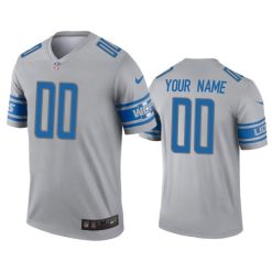 Maillot NFL Detroit Lions Personnalisé Gris 2020 Legend Football Stitched