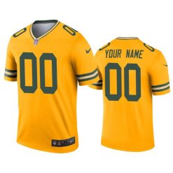 Maillot NFL Green Bay Packers Personnalisé Gold 2020 Legend Football Stitched