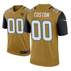 Maillot NFL Jacksonville Jaguars Personnalisé Gold 2020 Legend Football Stitched
