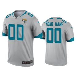Maillot NFL Jacksonville Jaguars Personnalisé Silver 2020 Legend Football Sewn