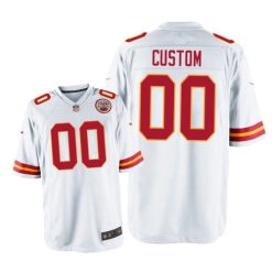 Maillot NFL Kansas City Chiefs Personnalisé Blanc 2020 Game Football Stitched