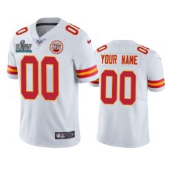 Maillot NFL Kansas City Chiefs Personnalisé Blanc Super Bowl LIV Vapor Limited