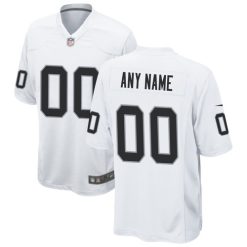 Maillot NFL Las Vegas Raiders Personnalisé Game Blanc