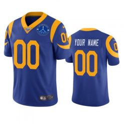 Maillot NFL Los Angeles Rams Personnalisé Royal 100th Season