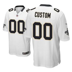 Maillot NFL New Orleans Saints Personnalisé Blanc 2020 Game Football Stitched