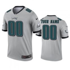 Maillot NFL Philadelphia Eagles Personnalisé argent Inverted Legend