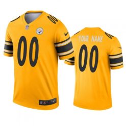 Maillot NFL Pittsburgh Steelers Personnalisé or Inverted Legend