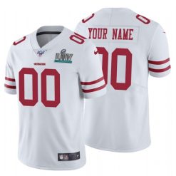 Maillot NFL San Francisco 49ers Personnalisé Blanc 2020 Super Bowl LIV Limited