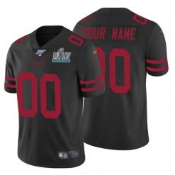 Maillot NFL San Francisco 49ers Personnalisé Noir 2020 Super Bowl LIV Limited
