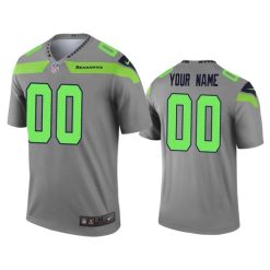 Maillot NFL Seattle Seahawks Personnalisé Gris 2020 Legend Football Stitched