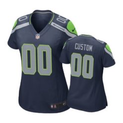 Maillot NFL Seattle Seahawks Personnalisé Navy Game