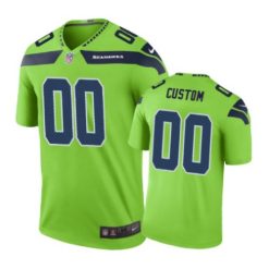 Maillot NFL Seattle Seahawks Personnalisé Vert Rush Legend