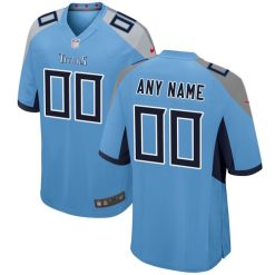 Maillot NFL Tennessee Titans Alternate Personnalisé Game Lumière Bleu