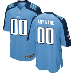 Maillot NFL Tennessee Titans Lumière Bleu Personnalisé Alternate
