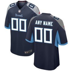 NFL Tennessee Titans Trøjer Tilpasset Navy