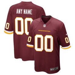 Maillot NFL Washington Football Team Personnalisé Game Burgundy