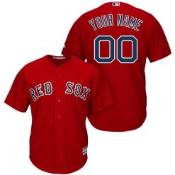 Maillots Baseball MLB Boston Red Sox Rouge 2019 Cool Base Personnalisé