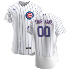 Maillots Baseball MLB Chicago Cubs 2020 Domicile Personnalisé Blanc