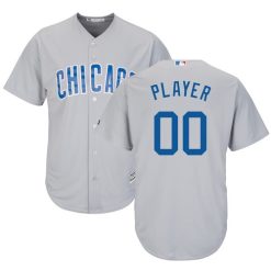 Maillots Baseball MLB Chicago Cubs Gris Road 2019 Cool Base Personnalisé