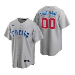 Maillots Baseball MLB Chicago Cubs Personnalisé 2020 Gris