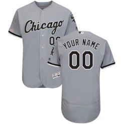 Maillots Baseball MLB Chicago White Sox Gris Road 2019 Flex Base Collection Personnalisé