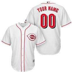 Maillots Baseball MLB Cincinnati Reds Blanc 2019 Cool Base Personnalisé