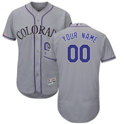 Maillots Baseball MLB Colorado Rockies Gris 2019 Flex Base Collection Personnalisé