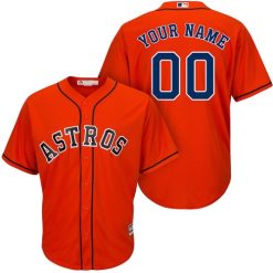 Maillots Baseball MLB Houston Astros Orange 2019 Cool Base Personnalisé
