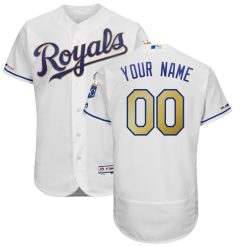 Maillots Baseball MLB Kansas City Royals Blanc Collection 2019 Flex Base Personnalisé