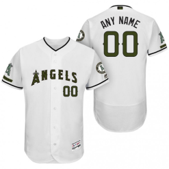 Maillots Baseball MLB Los Angeles Angels Flex Base Personnalisé Blanc