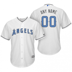 Maillots Baseball MLB Los Angeles Angels Personnalisé Cool Base Blanc