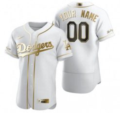 Maillots Baseball MLB Los Angeles Dodgers Personnalisé Or 2020