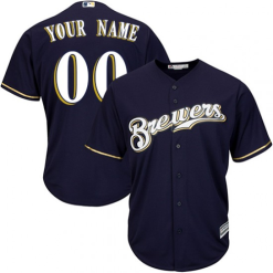 Maillots Baseball MLB Milwaukee Brewers Cool Base Alternate Personnalisé