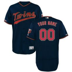 Maillots Baseball MLB Minnesota Twins Personnalisé Cool Base Bleu