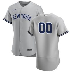 Maillots Baseball MLB New York Yankees 2020 Road Personnalisé Gris