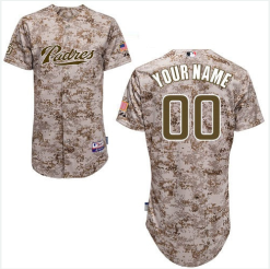 Maillots Baseball MLB San Diego Padres Personnalisé Camo Cool Base