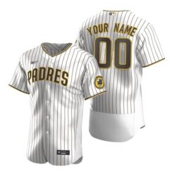 Maillots Baseball MLB San Diego Padres Stitched Personnalisé 2020 Blanc marron