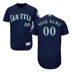 Maillots Baseball MLB Seattle Mariners Stitched Personnalisé Cool Base Game Navy