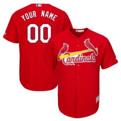 Maillots Baseball MLB St. Louis Cardinals Stitched Personnalisé Game Rouge