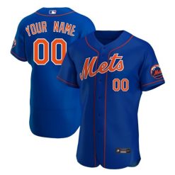 Maillots Baseball MLB New York Mets Stitched Personnalisé Royal