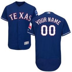Maillots Baseball MLB Texas Rangers Cool Base Personnalisé Bleu