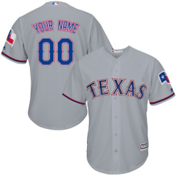 Maillots Baseball MLB Texas Rangers Cool Base Personnalisé Gris