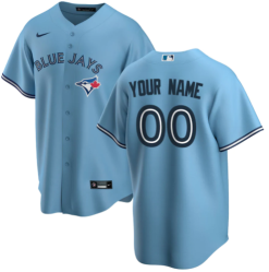 Maillots Baseball MLB Toronto Blue Jays Alternate 2020 Personnalisé Lumière Bleu