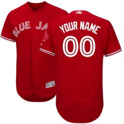 Maillots Baseball MLB Toronto Blue Jays Scarlet Flex Base Personnalisé