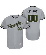 Maillots Baseball MLB Washington Nationals Cool Base Personnalisé Gris