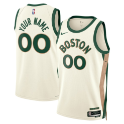 Maillot Boston Celtics Personnalisé Nike 2023-24 City Edition White Swingman
