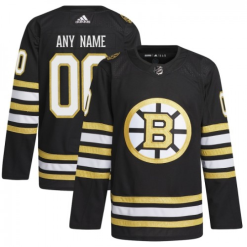 Maillot Hockey Boston Bruins Personnalisé 100th Anniversary Adidas 2023-24 Noir Authentic