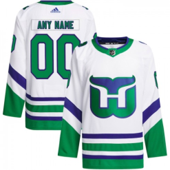 Maillot Hockey Carolina Hurricanes Personnalisé Adidas 2023-24 Blanc Authentic