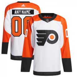 Maillot Hockey Philadelphia Flyers Personnalisé Adidas 2023-24 Blanc Authentic